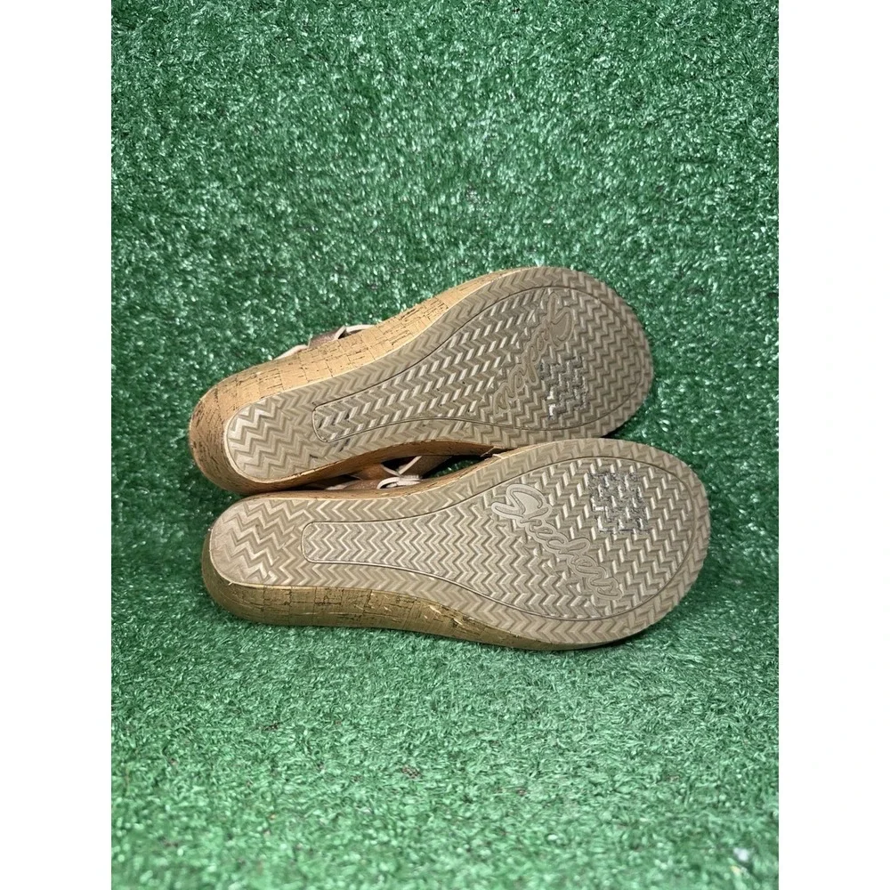 Skechers Sandals Womens Size‎ 5 Cali Beverlee Cherished Aura Wedge Brown Slip On